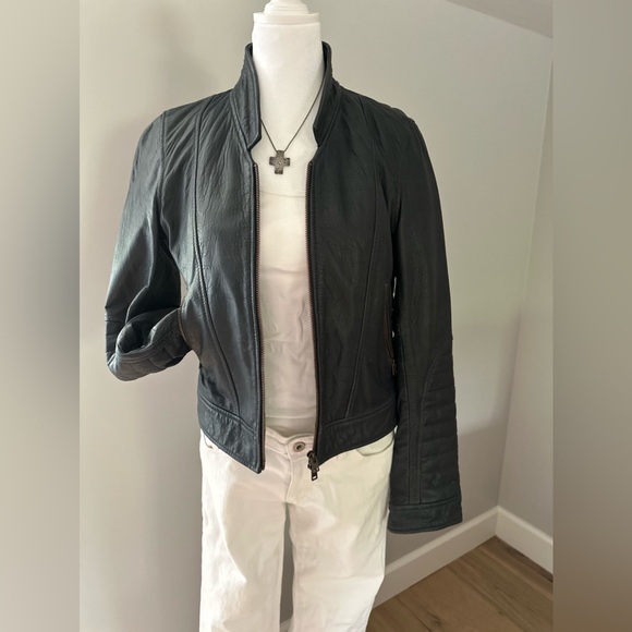 JCrew Midnight Blue Biker Jacket - Picture 6 of 14